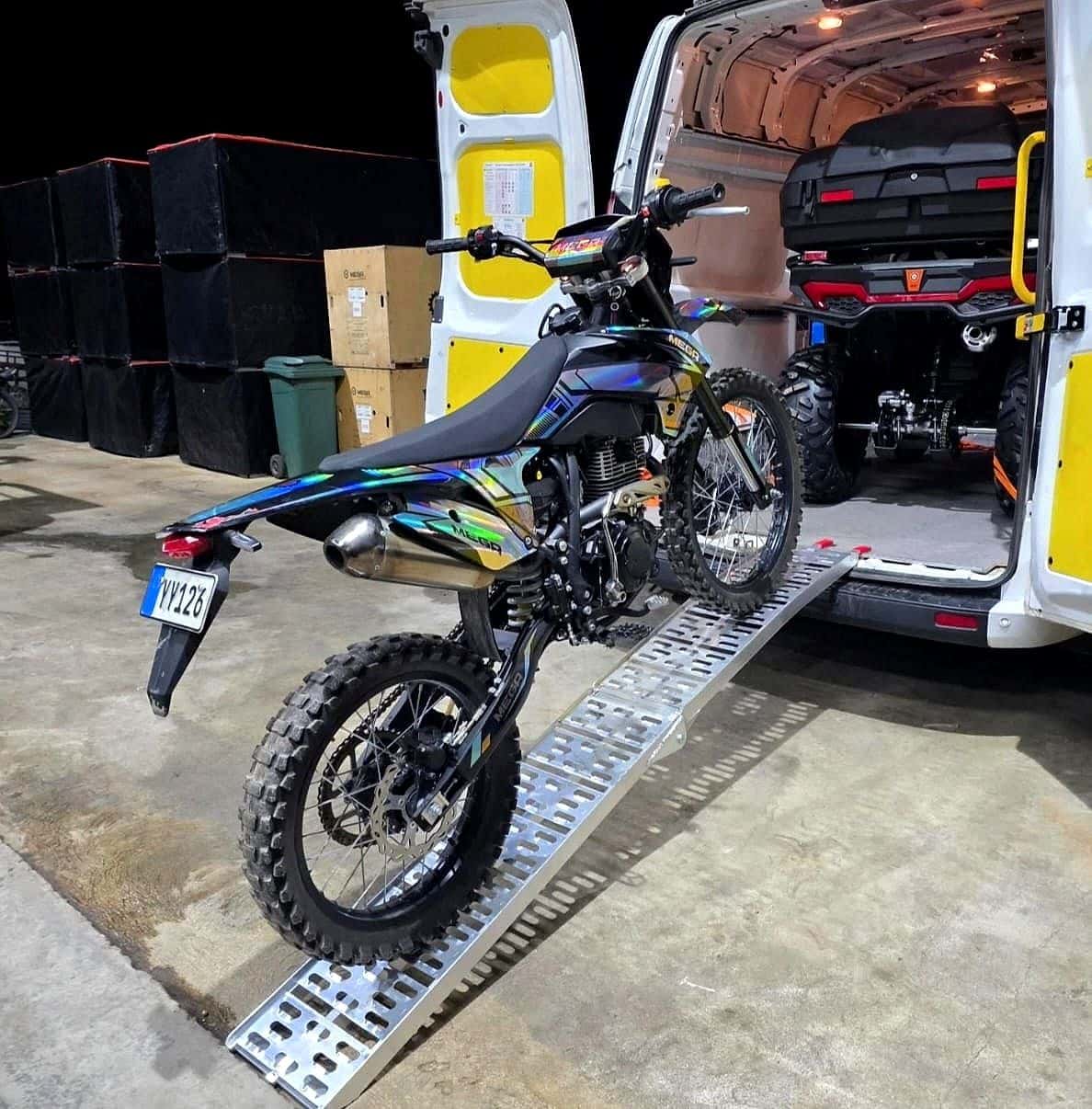 Motosiklet – ATV Yükleme Rampası — Tek rampa 380 kg taşır, stoktan anında teslim